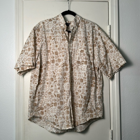 Roundtree and Yorke Expedition Adventure Short Sleeve Button Up Size Large - Picture 1 of 5